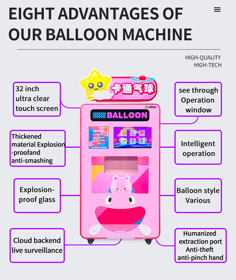 Cotton Candy And Balloon Machine detail