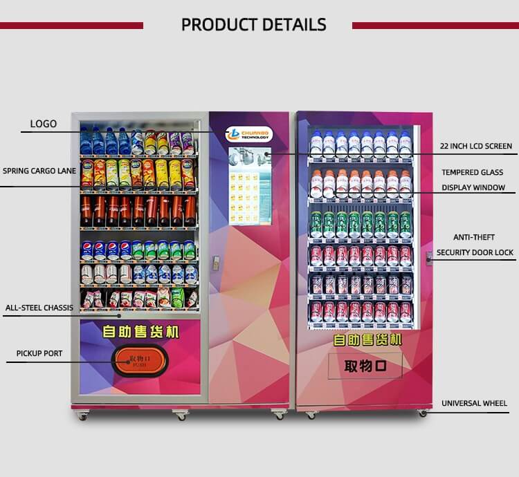 Drinks And Biscuits Vending Machine detail