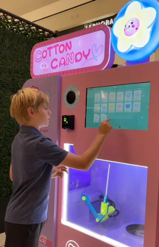 cotton candy vending machine