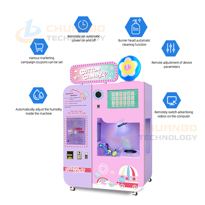 manufacture cotton candy vending machine