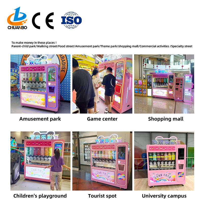 about candy bean vending machine can be put in mall